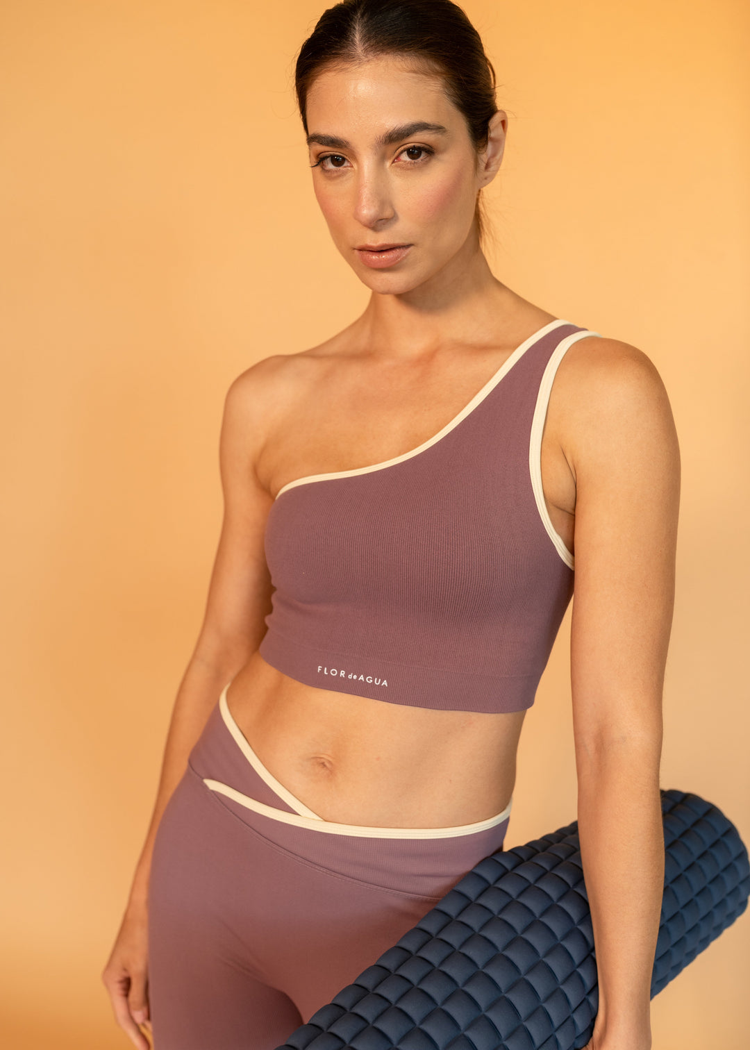 Bra Breathe One Shoulder Berenjena