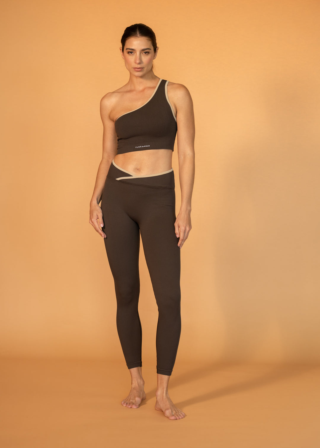 Bra Breathe One Shoulder Chocolate