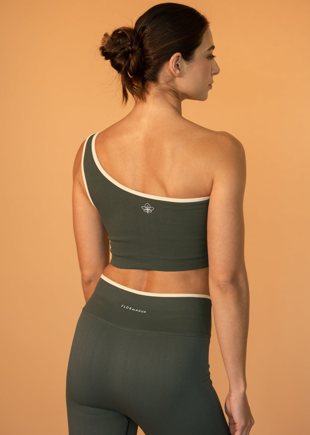 Bra Breathe One Shoulder Verde