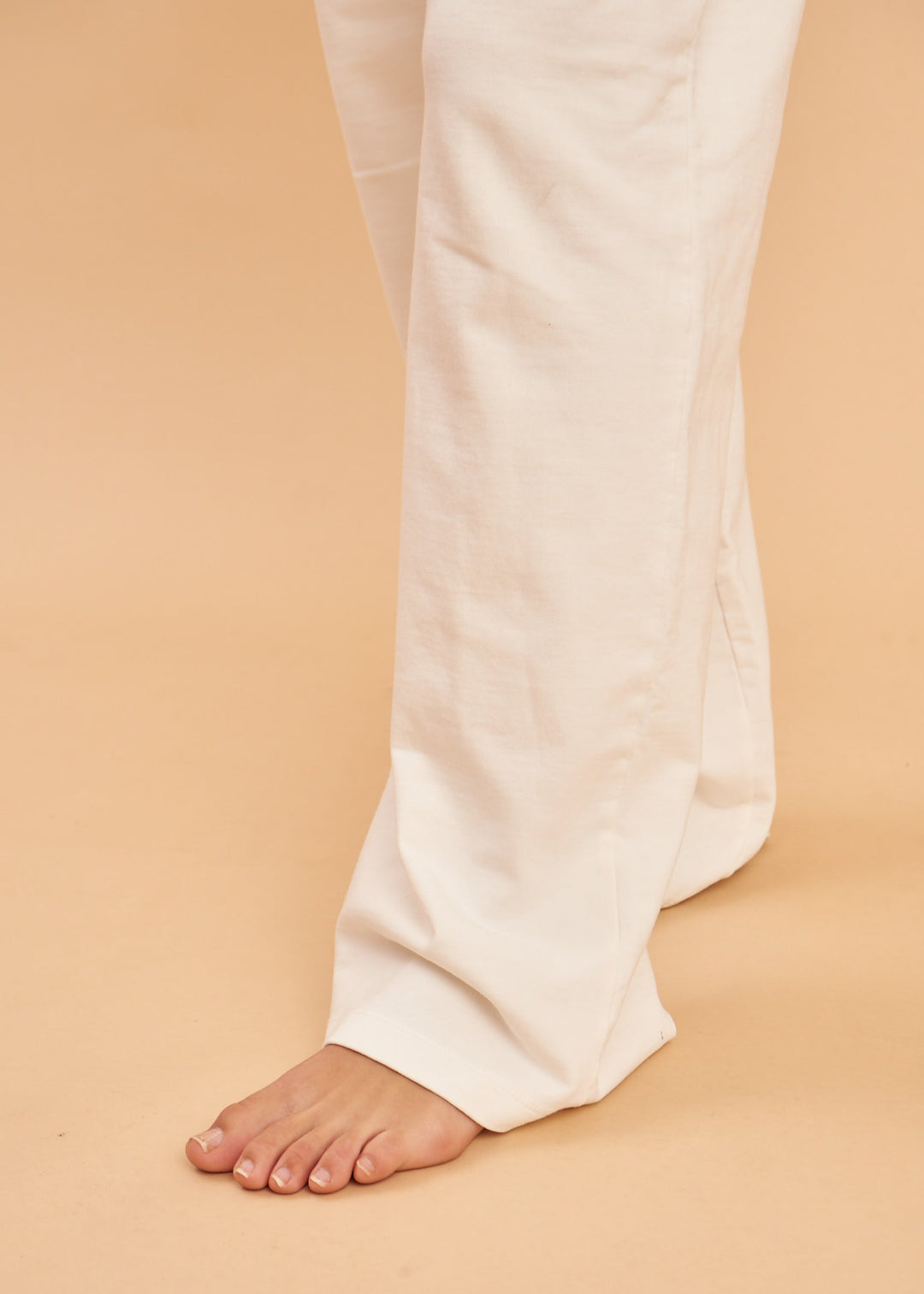 Pantalon Tipo sudadera blanco
