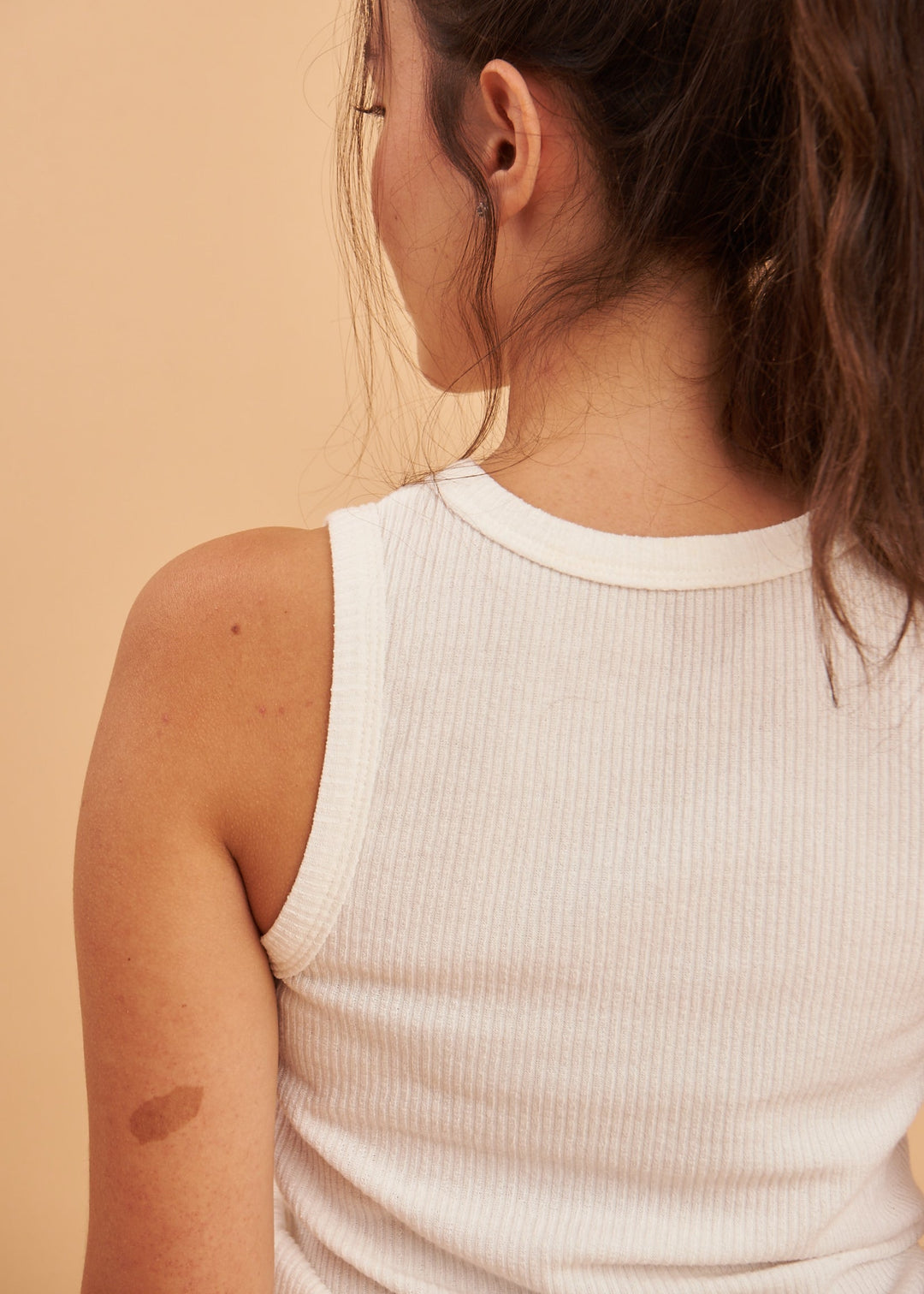 Tank Top en Rib Lanilla